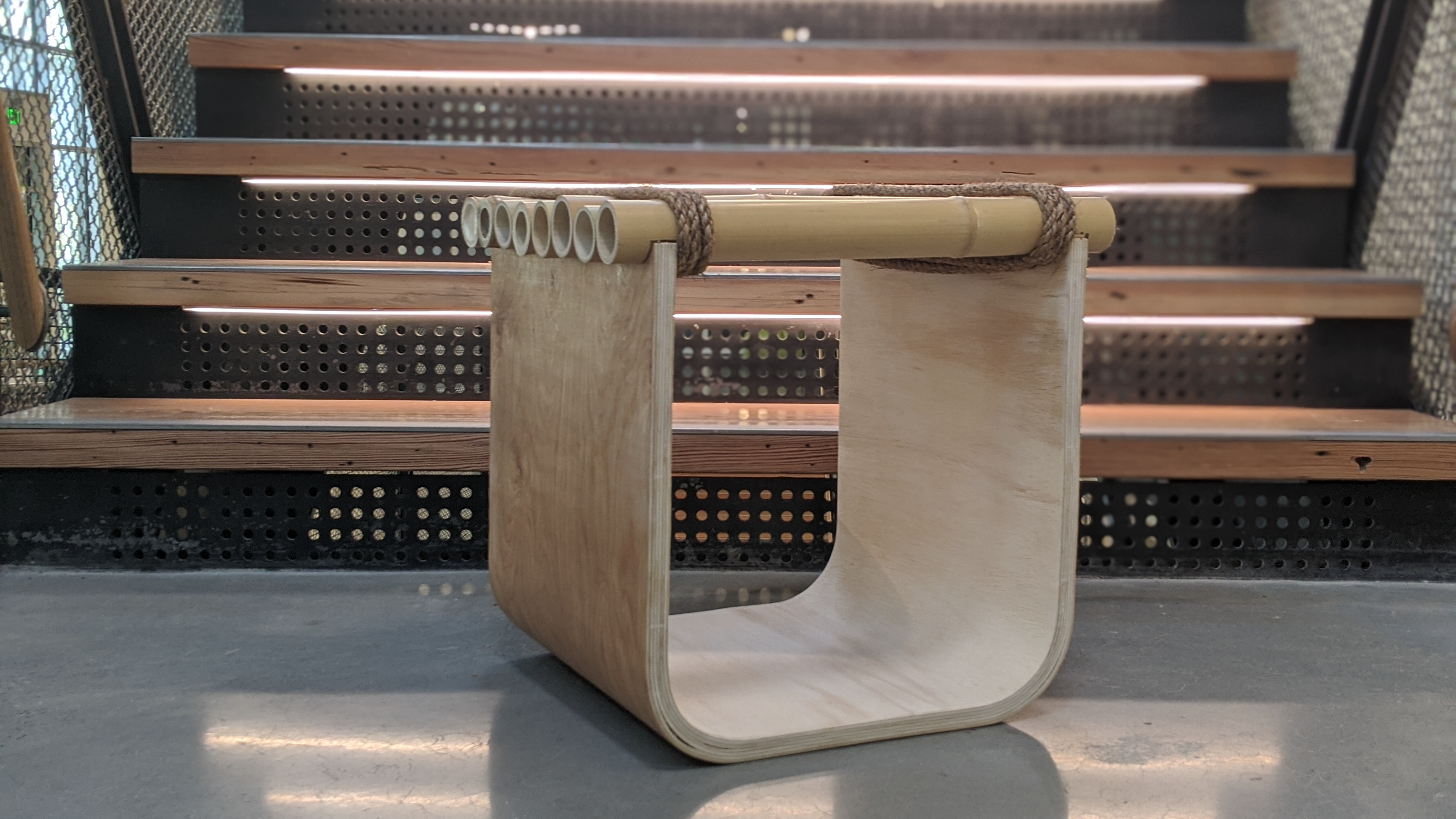 Living Edge Bamboo Stool